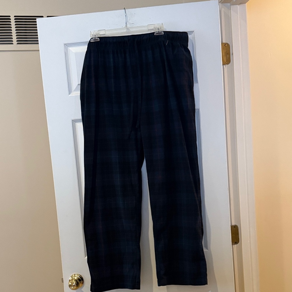 Men's Black Plaid Pants